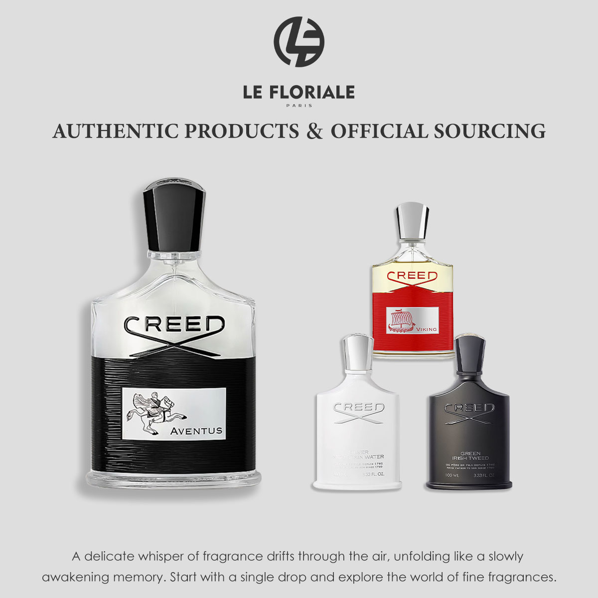 COD Creed Aventus/Silver Mountain Water/Green Irish Tweed EDP 2ml/5ml/10ml Men's perfume