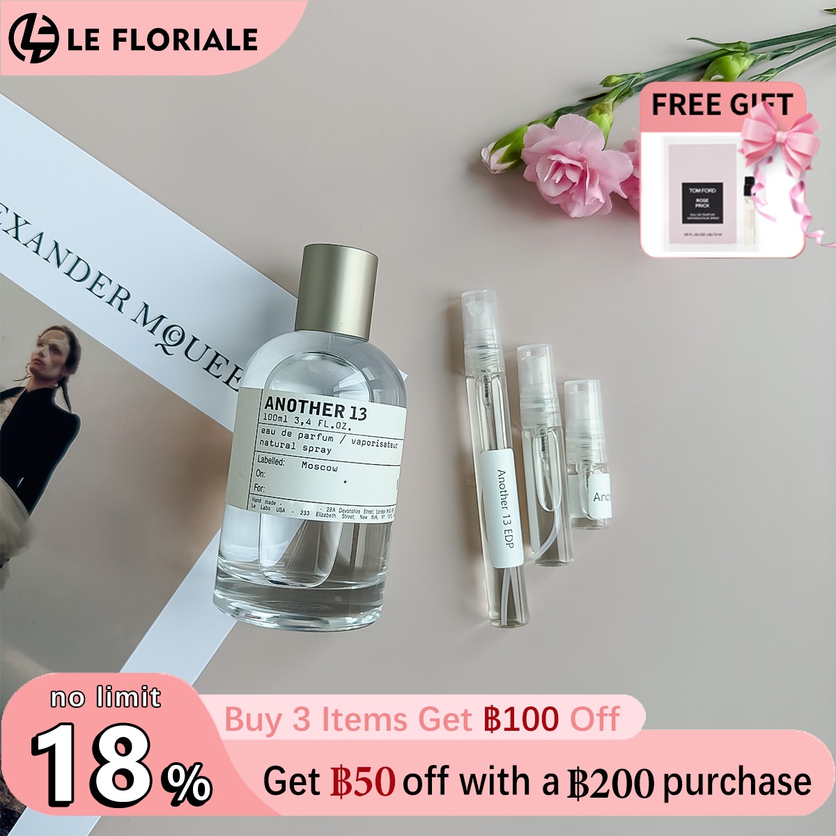 【ของแท้✓ติดทนนาน】น้ำหอมตัวอย่าง Another 13 EDP 2ml / 5ml / 10ml น้ําหอม unisex ขนาดพกพา กลิ่นติดทนนาน น้ําหอมทดลอง