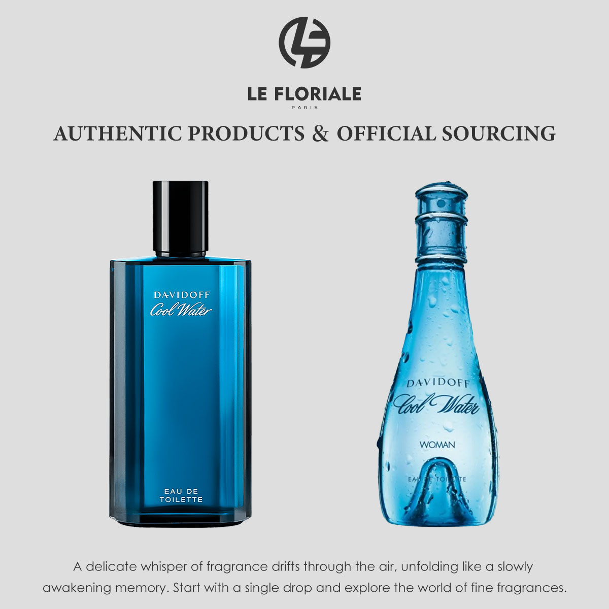 COD Davidoff Cool Water EDT & Cool Water women perfume 2ml/5ml/10mlMen's perfume