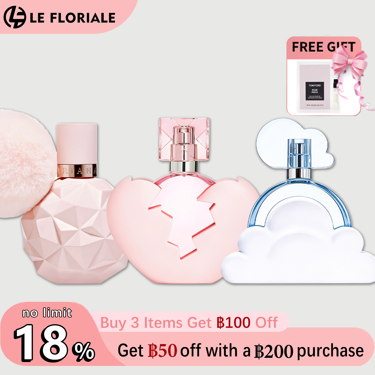 【Women's perfume】Ariana Grande Cloud EDP & Sweet Like Candy EDP 2ml/5ml/10ml 