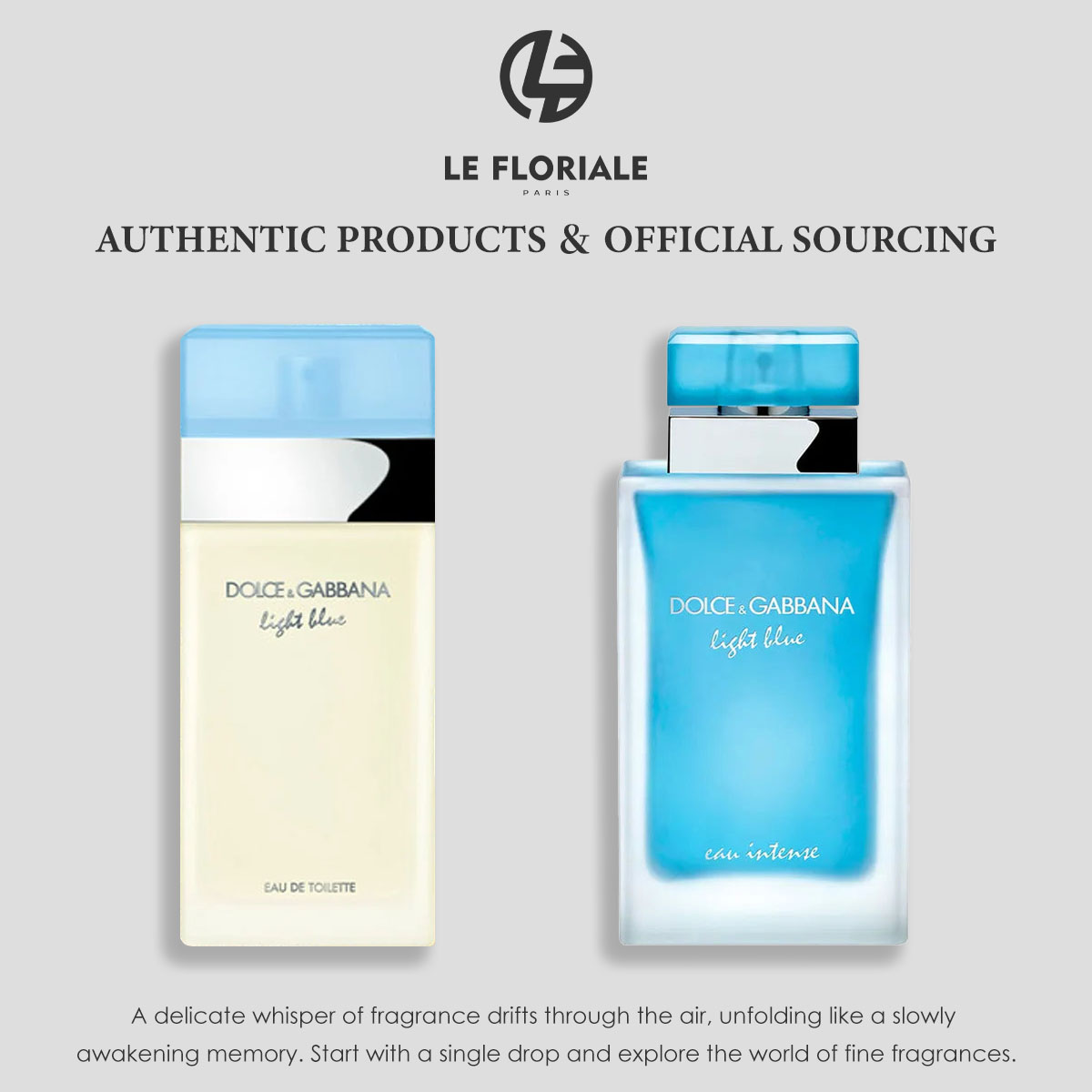 COD Dolce&Gabbana Light Blue Eau Intense & Light Blue EDP 2ml/5ml/10ml Women's perfume