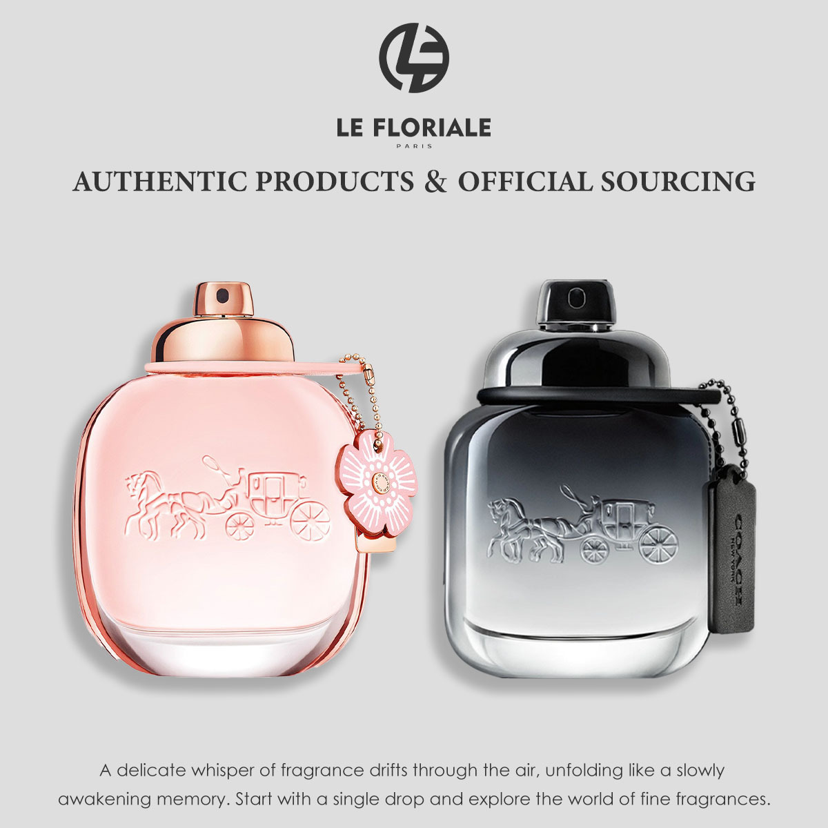 COD Coach Floral Eau de Parfum & New York Men EDT 2ml/5ml/10ml Women's and men's perfumes