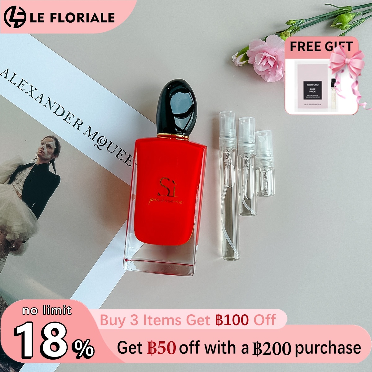 【ของแท้✓ติดทนนาน】Sì Passione EDP 2ml / 5ml / 10ml น้ําหอมผู้หญิง น้ำหอมขายดี น้ำหอมพกพา น้ําหอมแท้ พร้อมส่ง