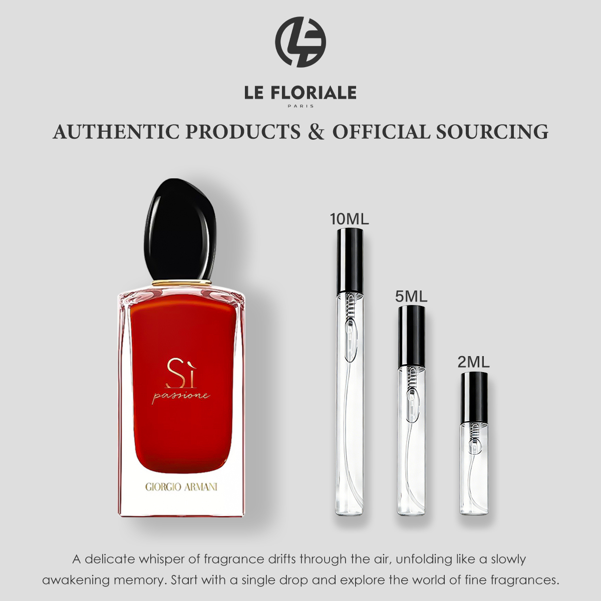 【ของแท้✓ติดทนนาน】Sì Passione EDP 2ml / 5ml / 10ml น้ําหอมผู้หญิง น้ำหอ