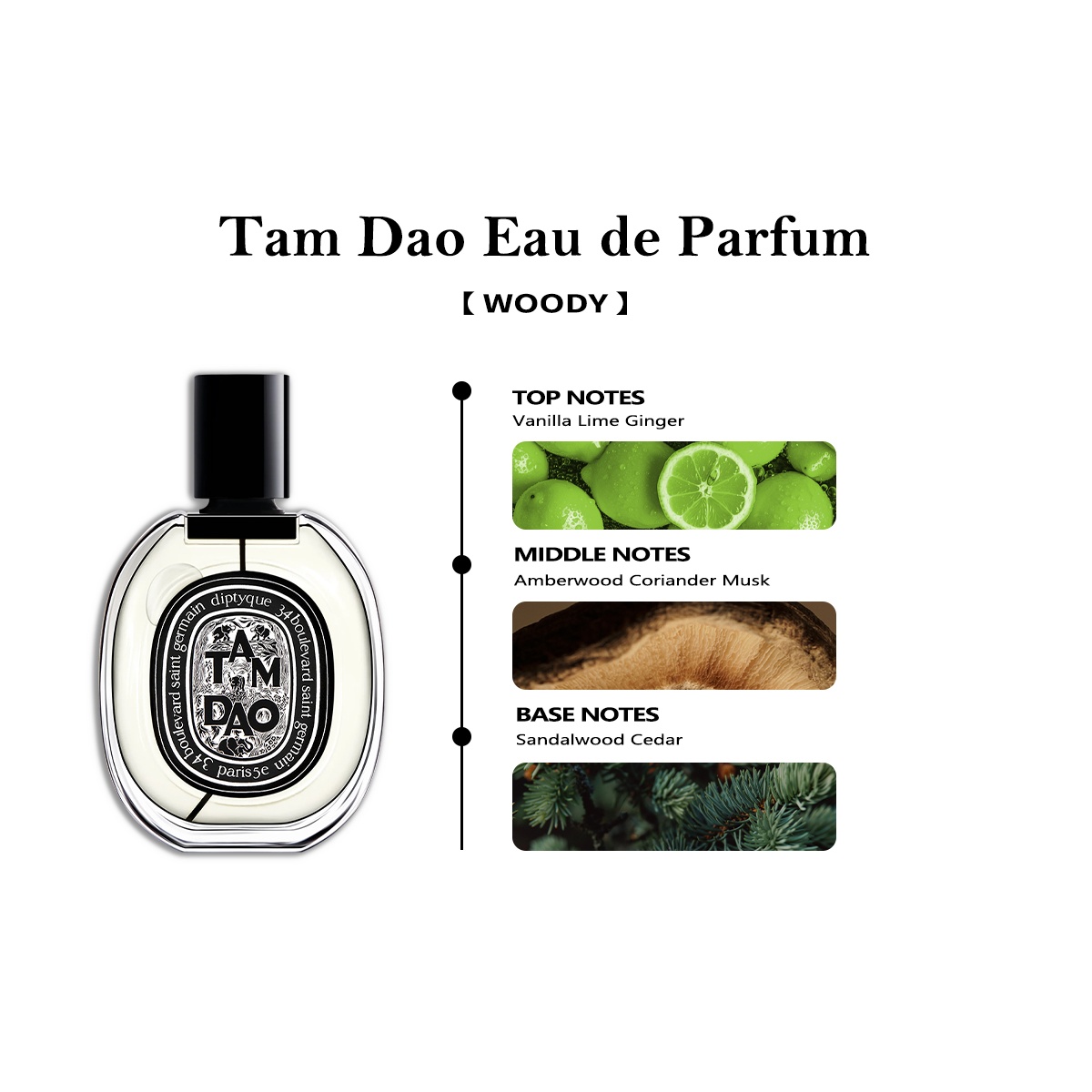 【Unisex perfume】Diptyque Fleur de Peau EDP/Orphéon / Tam Da EDP/L'Eau Papier EDT 2ml/5ml/10ml 