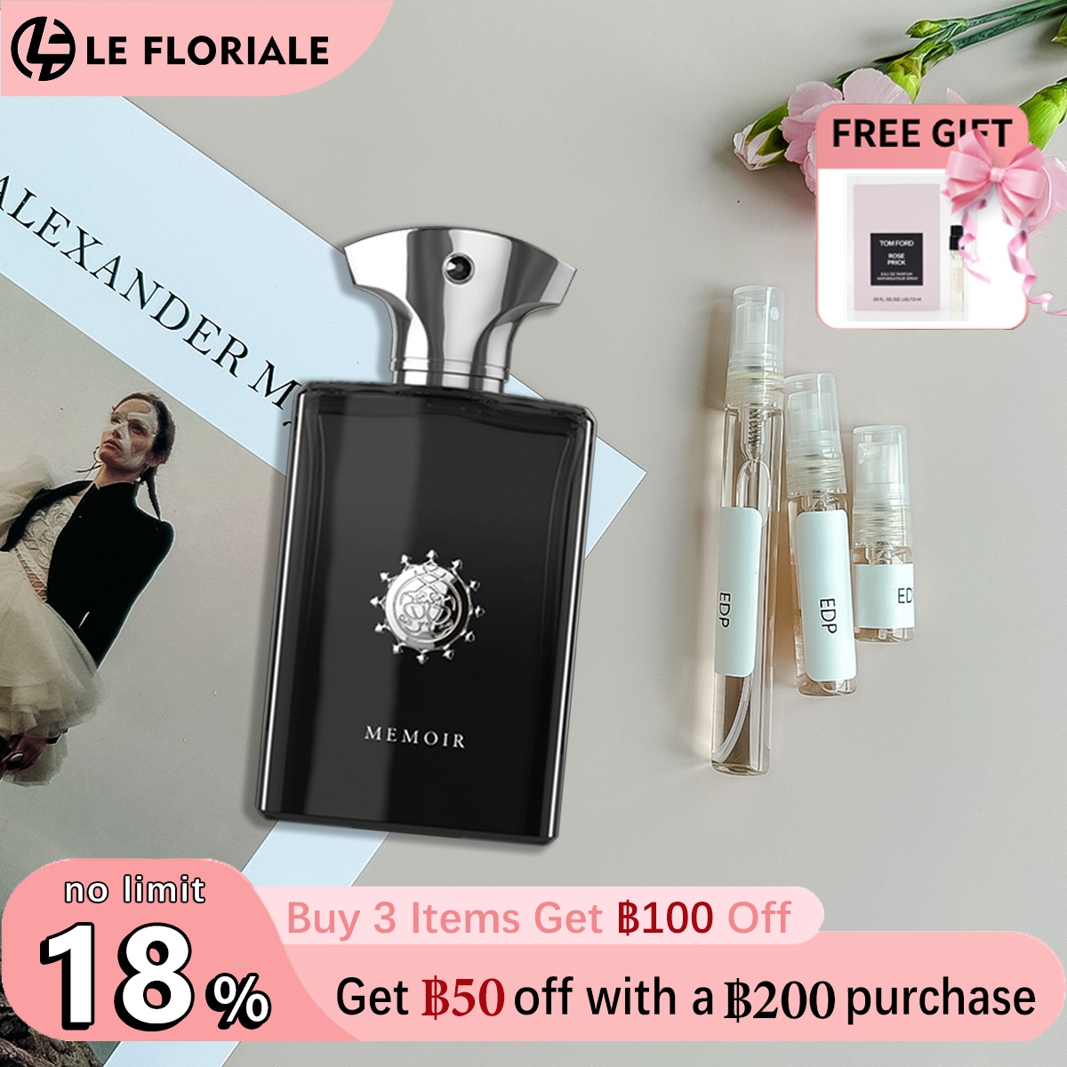 【ของแท้✓ติดทนนาน】Memoir Man EDP 2ml / 5ml / 10ml น้ําหอมชาย น้ำหอมพกพา ตัวอย่างน้ำหอมแบรนด์ น้ําหอมเสน่ห์