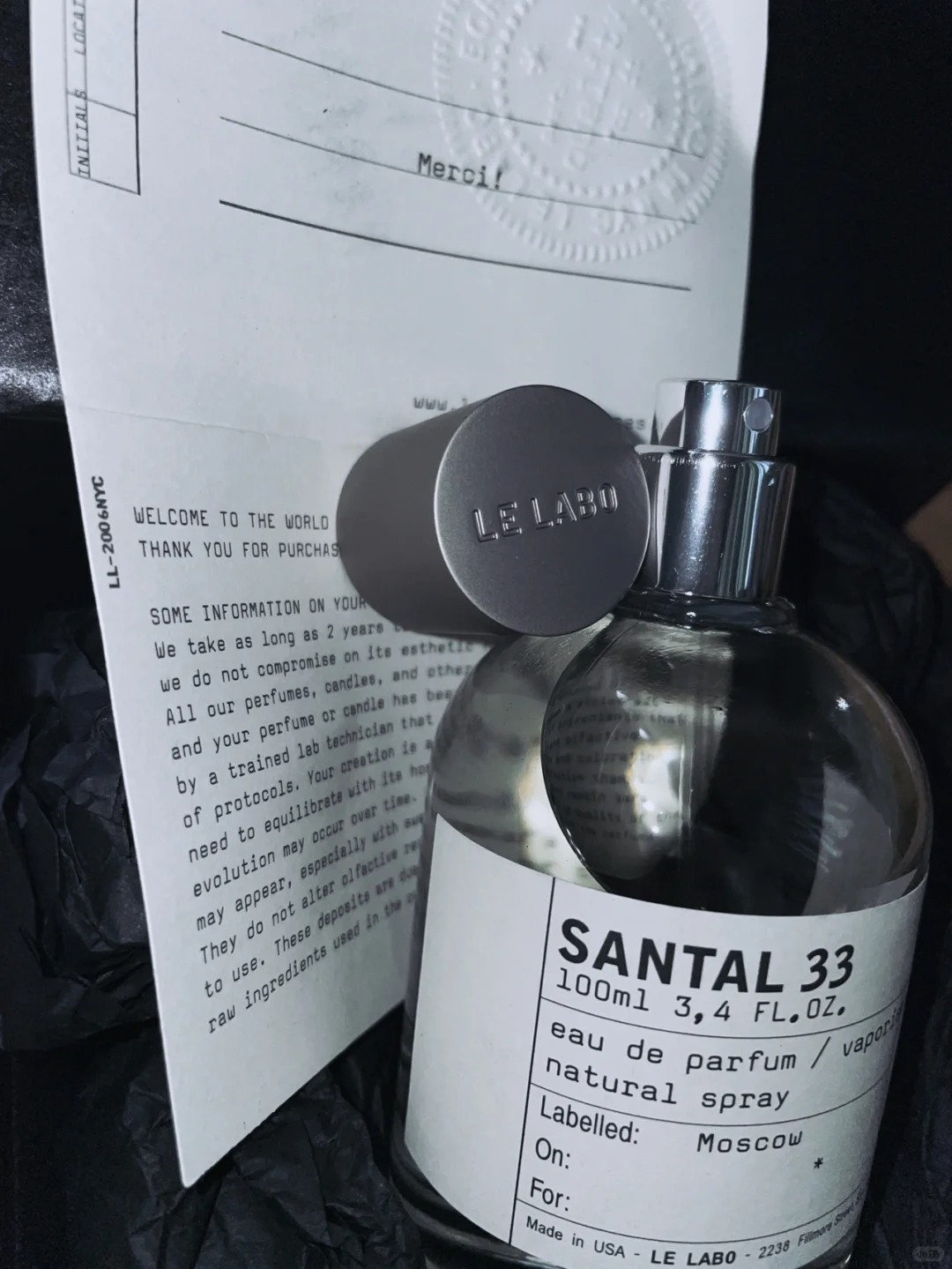 COD Le Labo Santal 33 EDP 2ml / 5ml / 10ml Unisex perfume
