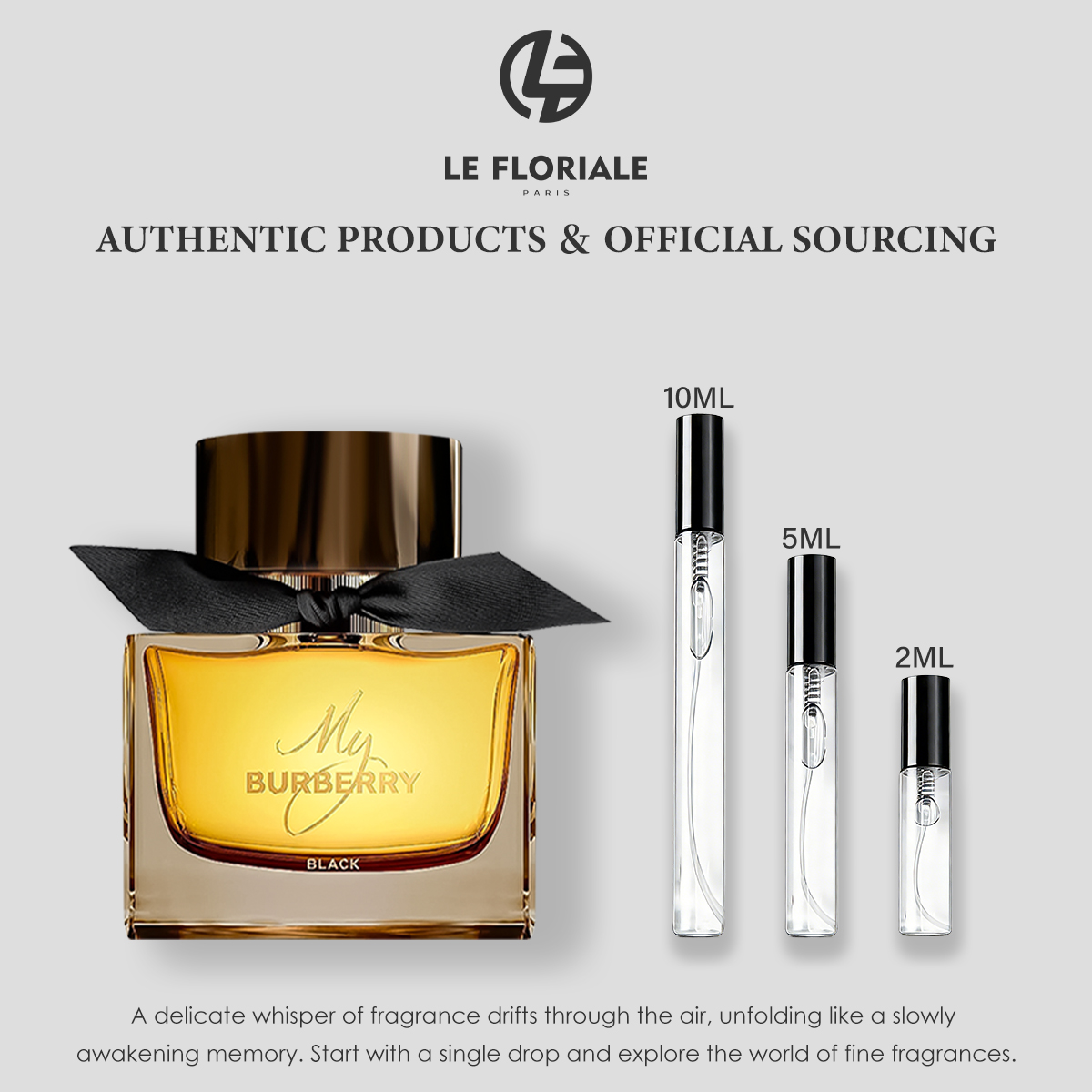 COD Burberry My Black Parfum 2ml / 5ml / 10ml น้ําหอมผู้หญิง Women's Fragrance
