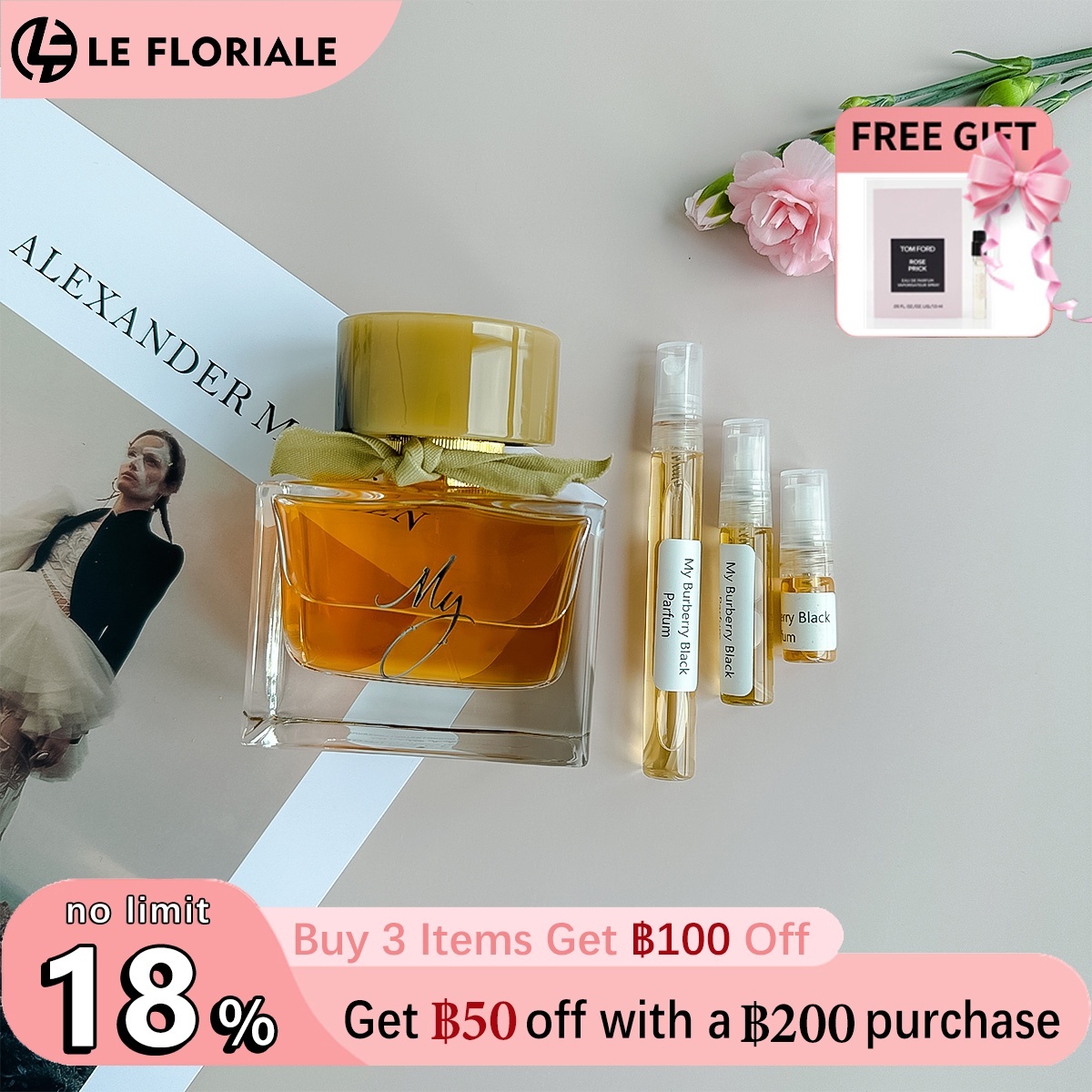 【ของแท้✓ติดทนนาน】 My Black Parfum 2ml / 5ml / 10ml น้ําหอมผู้หญิง น้ำหอมขายดี น้ำหอมพกพา พร้อมส่ง