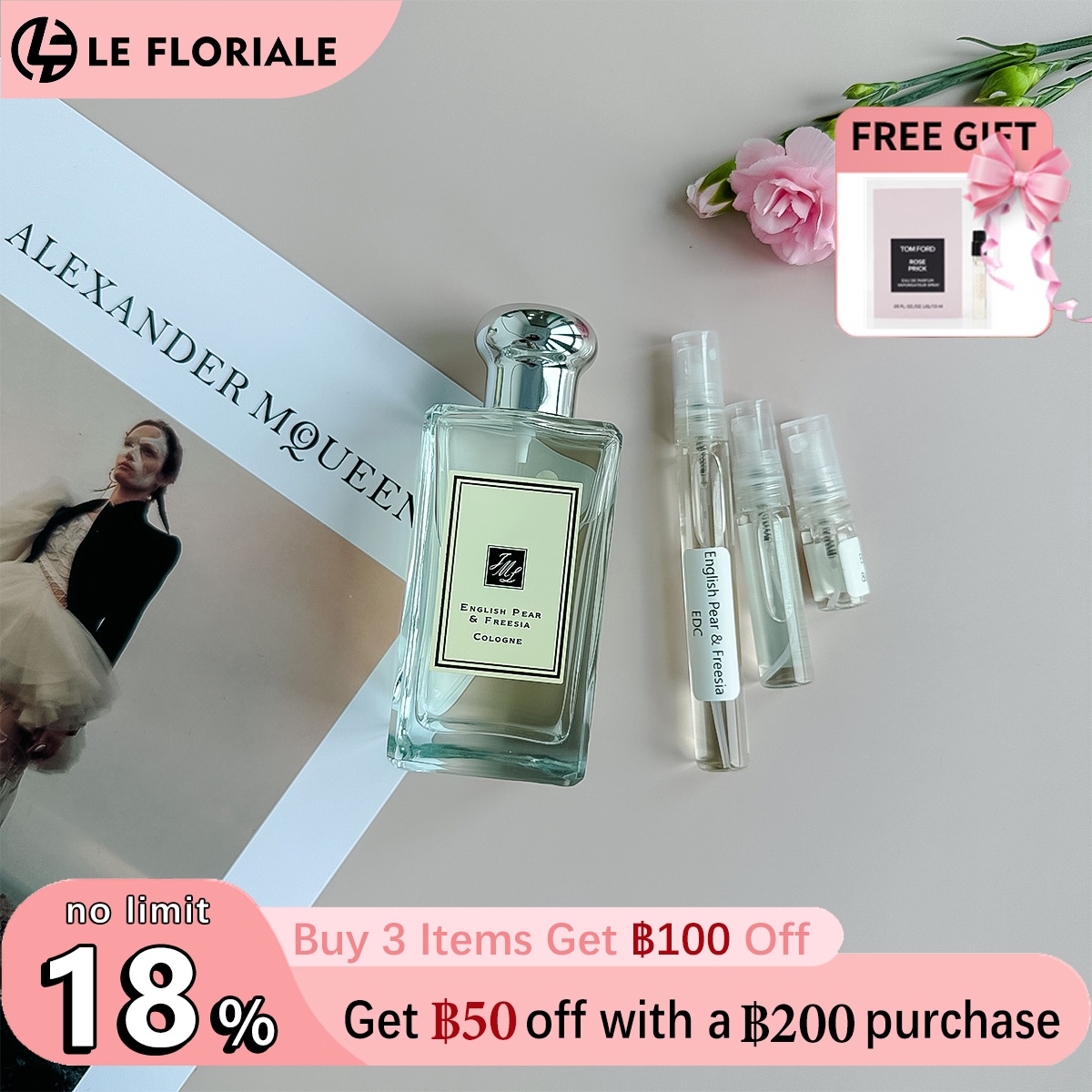 【ของแท้✓ติดทนนาน】English Pear & Freesia EDC 2ml / 5ml / 10ml  น้ําหอมผู้หญิง  น้ําหอมมินิ น้ำหอมพกพา น้ําหอมทดลอง 