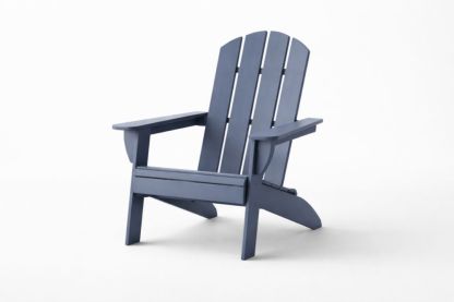 Outdoor Adirondack Chair Navy Blue Polyethylene-Casakento