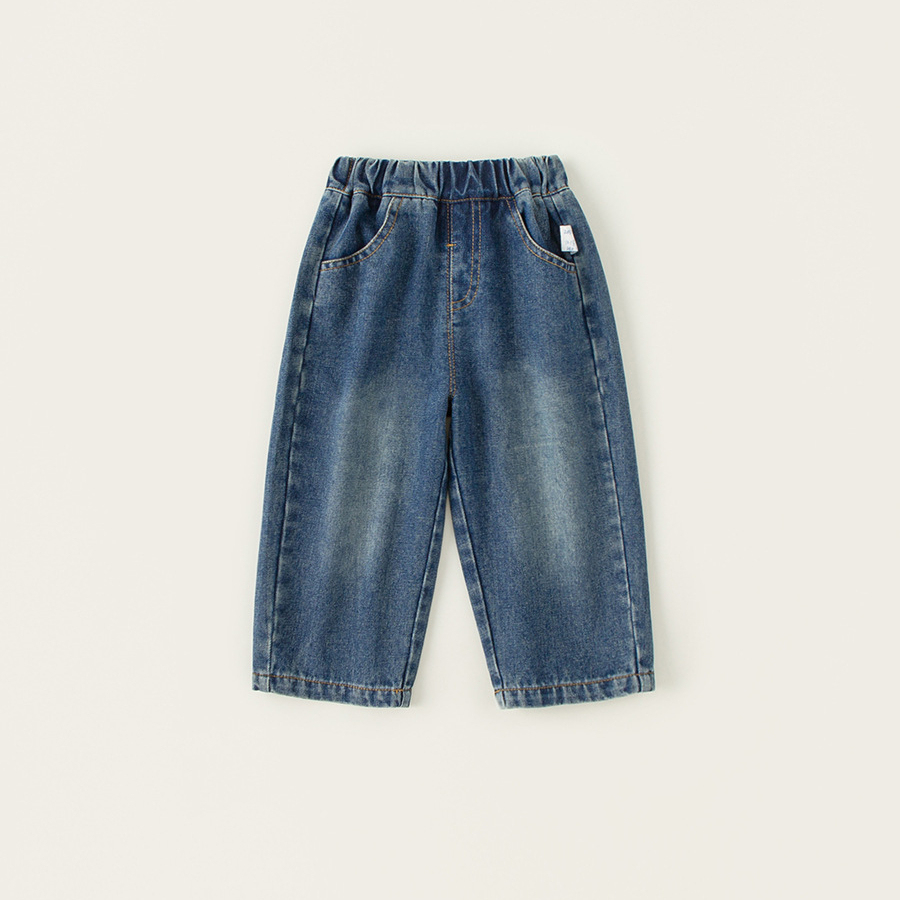 童裝兒童春裝牛仔褲新款男童褲子中小童洋氣百搭休閒長褲