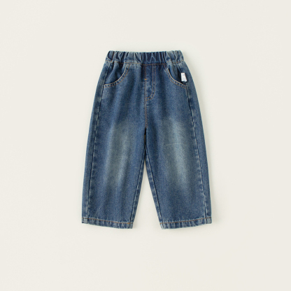 童裝兒童春裝牛仔褲新款男童褲子中小童洋氣百搭休閒長褲