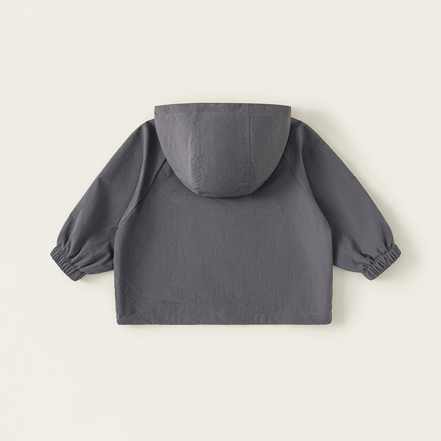 童裝兒童連帽外套春季新款男童拼色開衫春裝中小童上衣