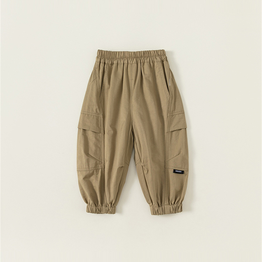 童裝春秋新品兒童工裝褲男童長褲休閒女童褲子小童束腳褲