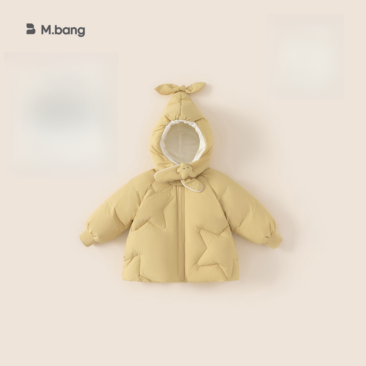 童裝兒童羽絨服女童冬季保暖洋氣可拆卸帽子圍脖寶寶羽絨外套