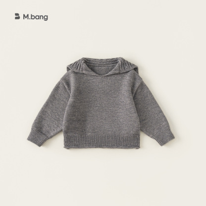 童裝女童純色針織毛衣秋季新款套頭衫中小童大翻領毛線衣兒童