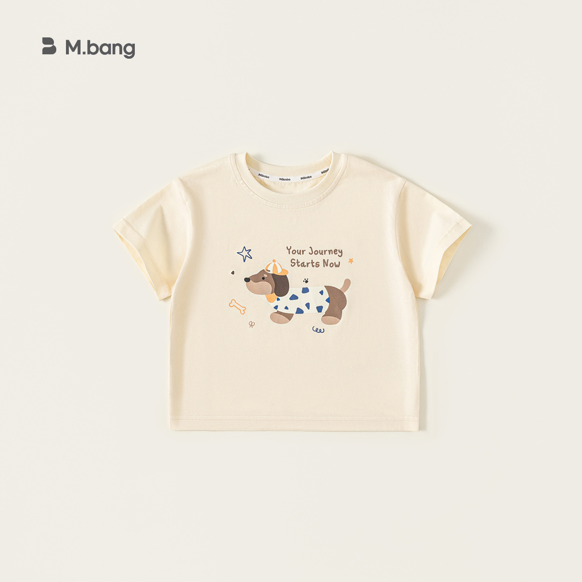 童裝童裝百搭男童T恤夏款卡通小狗女童短袖上衣潮