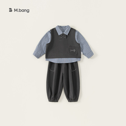 童裝秋季新款兒童衣服中小童休閒服男寶寶三件套男童套裝