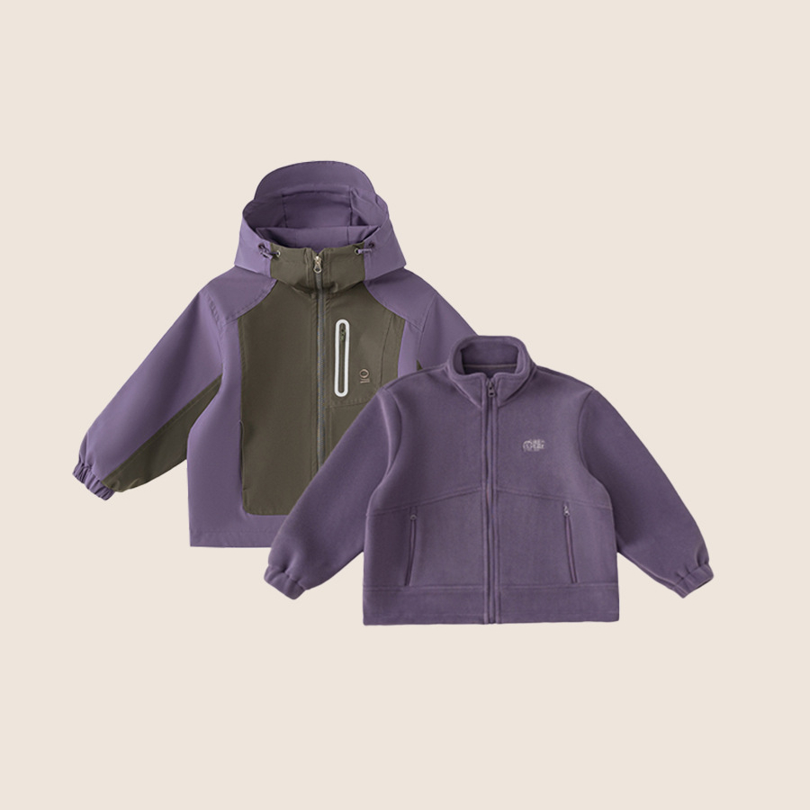 童裝冬裝保暖男童加絨加厚休閒上衣冬季兒童雙面奧粒絨外套