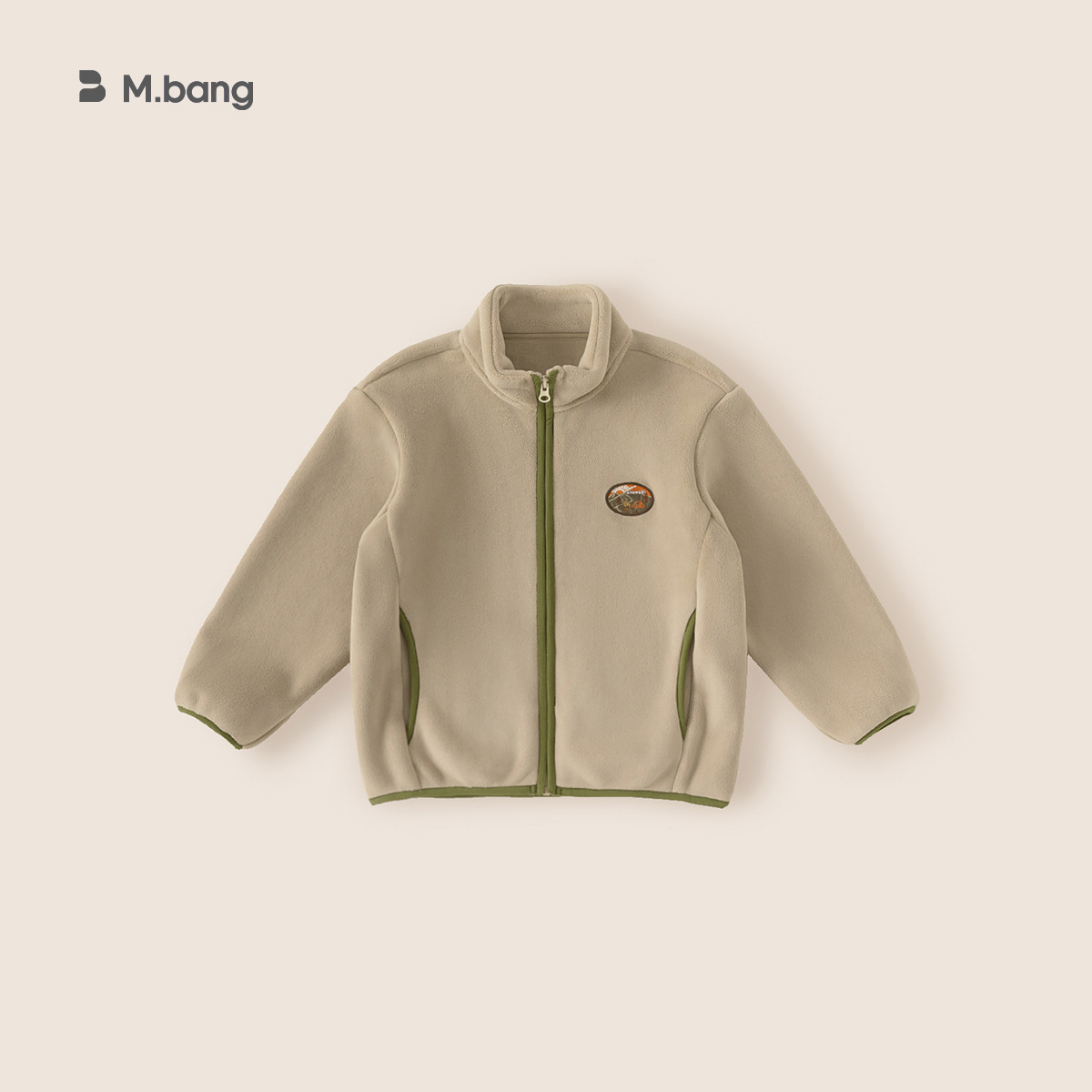 童裝雙面奧粒絨保暖開衫兒童加絨外套秋冬款男童冬裝立領上衣