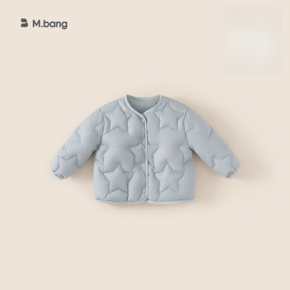 童裝兒童輕薄羽絨服冬季新款純色女寶寶衣服白鴨絨男童外套