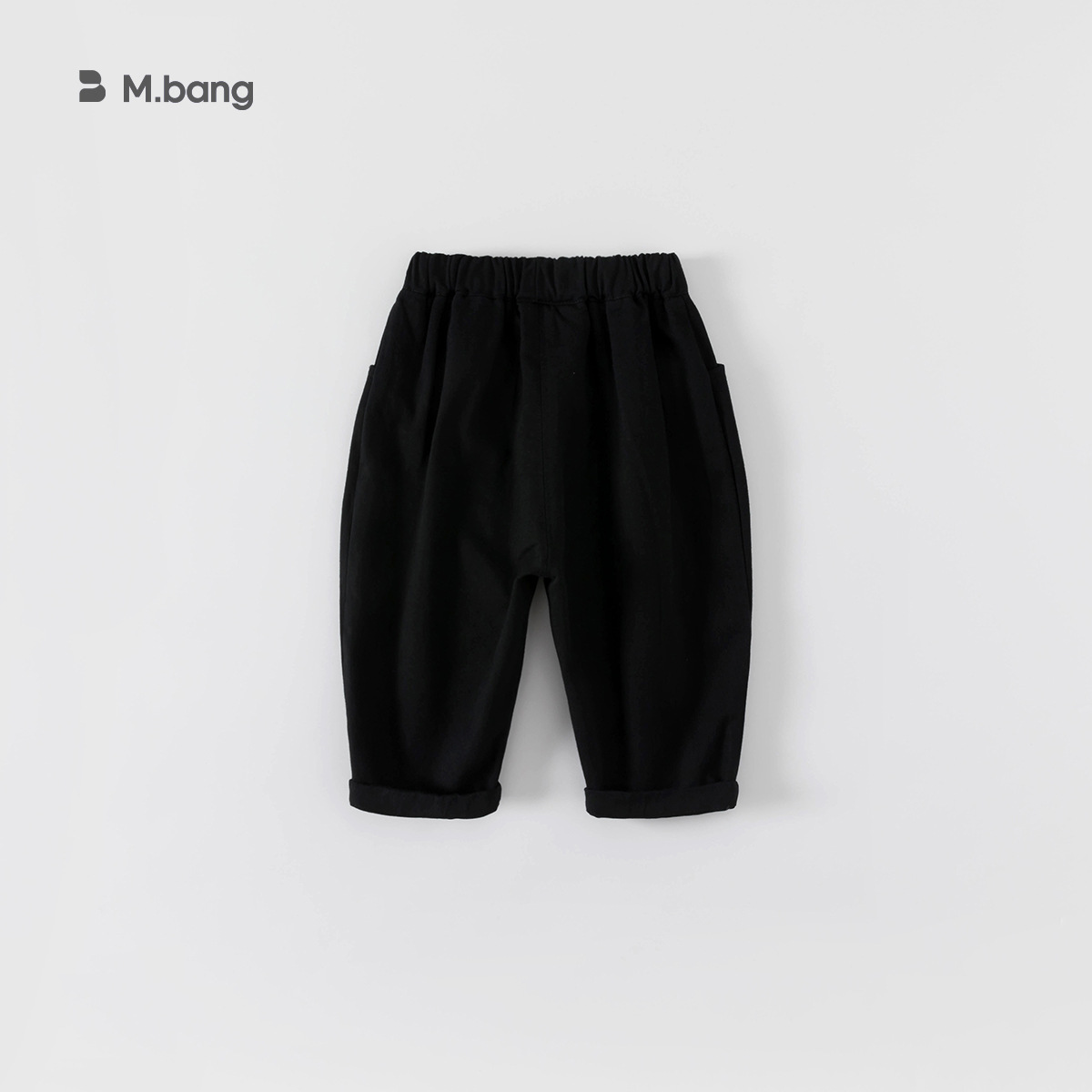 童裝春秋休閒男女童純色寬鬆長褲兒童褲子小童直筒褲