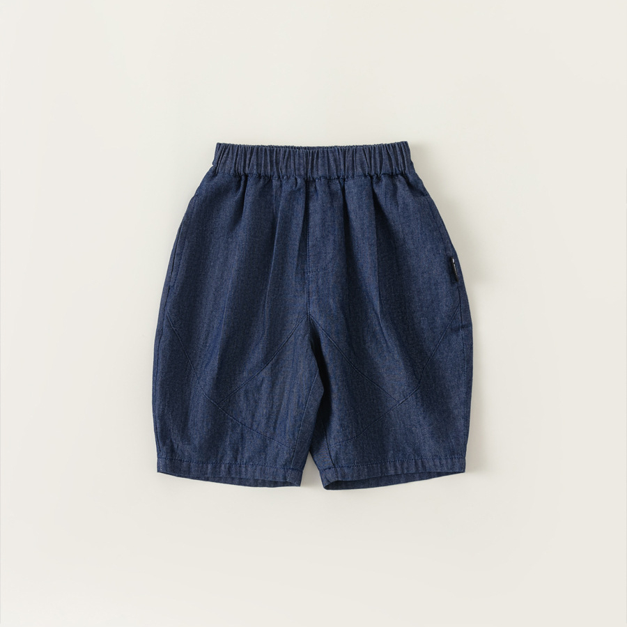 童裝男童褲子休閒兒童牛仔褲夏季外穿寶寶短褲寬鬆潮