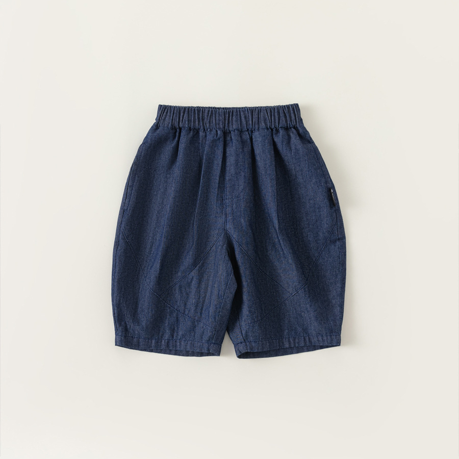 童裝男童褲子休閒兒童牛仔褲夏季外穿寶寶短褲寬鬆潮