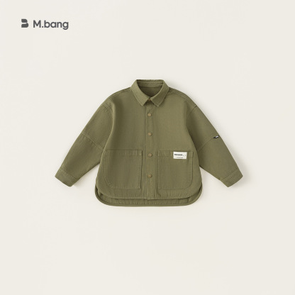 童裝男孩秋裝新款上衣兒童春秋款休閒外套復古長袖襯衫