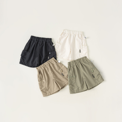 童裝男童五分褲兒童工裝褲寶寶休閒中褲寬鬆夏裝外出服