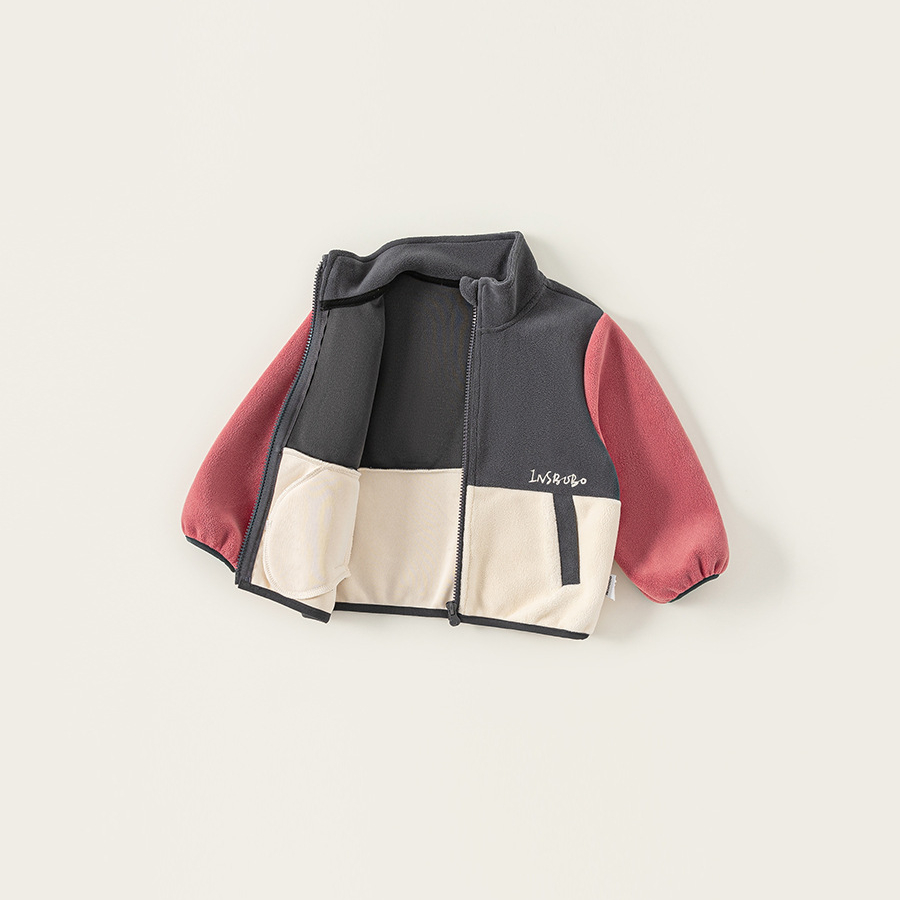 童裝秋款衣服兒童上衣立領長袖防風男孩子秋裝撞色男童外套