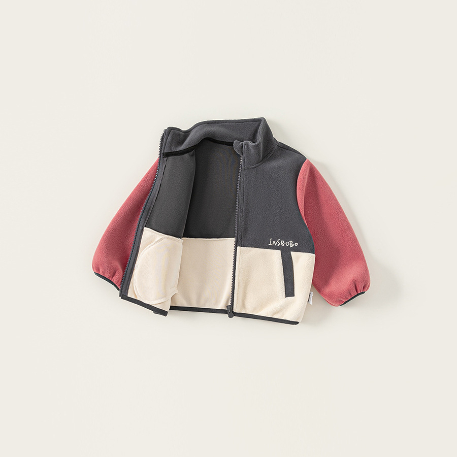 童裝秋款衣服兒童上衣立領長袖防風男孩子秋裝撞色男童外套