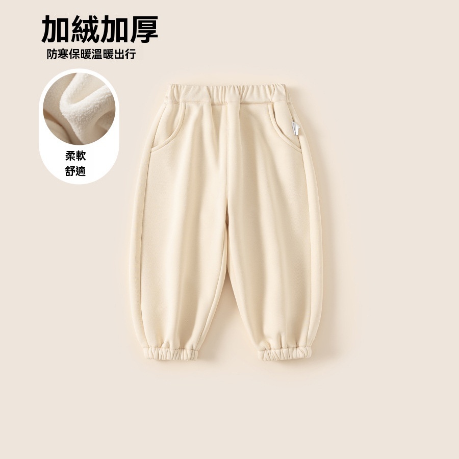 童裝中小童冬款兒童褲子新品女孩子休閒褲束腳衛褲男童長褲