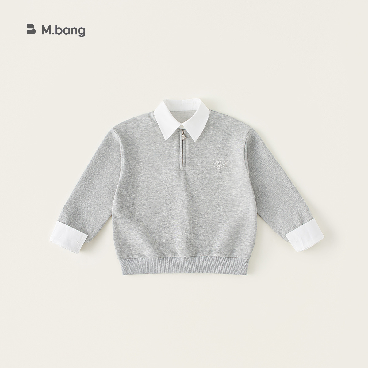 童裝兒童POLO衫春季新款男童長袖翻領衛衣假兩件上衣