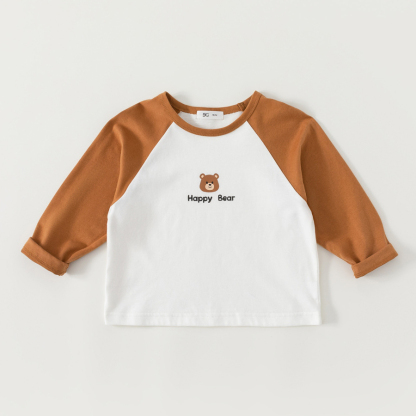 女童長袖童裝秋裝休閒兒童T恤套頭女寶寶打底衫男童衣服