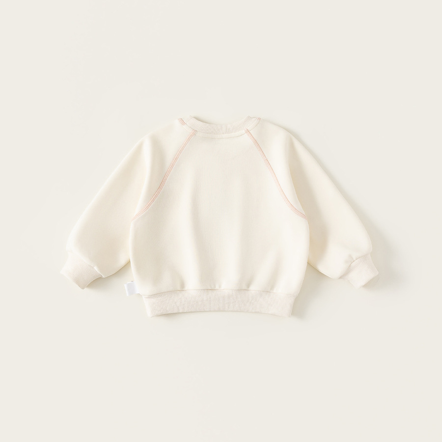 童裝女童上衣時髦春季新品卡通寶寶套頭衫百搭圓領小童衛衣