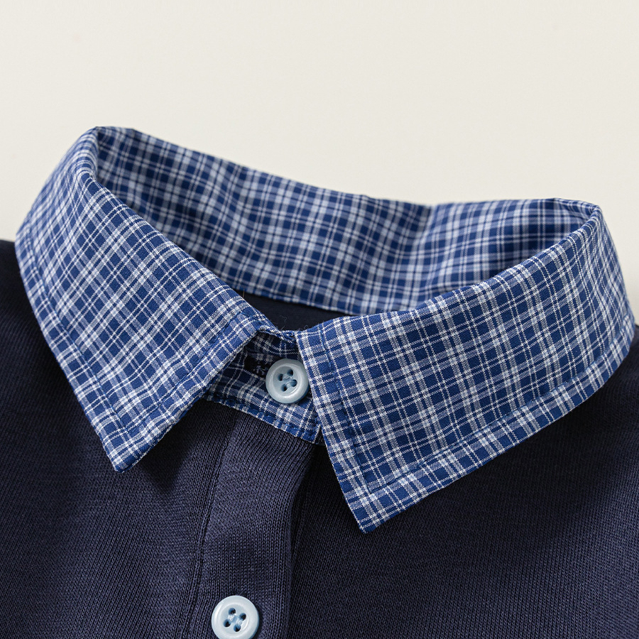 童裝兒童套裝假兩件襯衫上衣純色休閒褲女童兩件套大童時尚裝