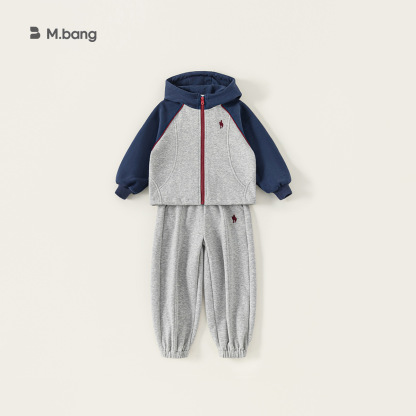 童装秋款新品中大童衣服休闲运动服男孩子卫衣两件套男童套装