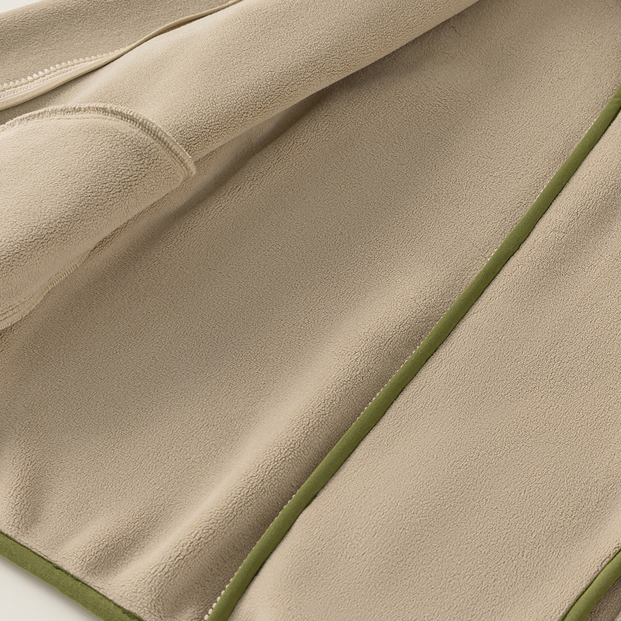 童裝雙面奧粒絨保暖開衫兒童加絨外套秋冬款男童冬裝立領上衣