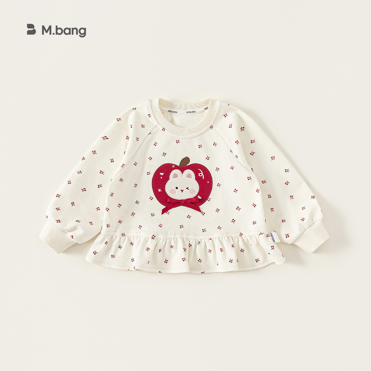 童裝女童衛衣春季新品圓領卡通小童套頭衫蝴蝶結兒童長袖上衣