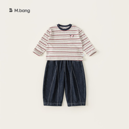 童裝男童套裝冬季新品T恤長褲三合一羽絨服外套女童四件套