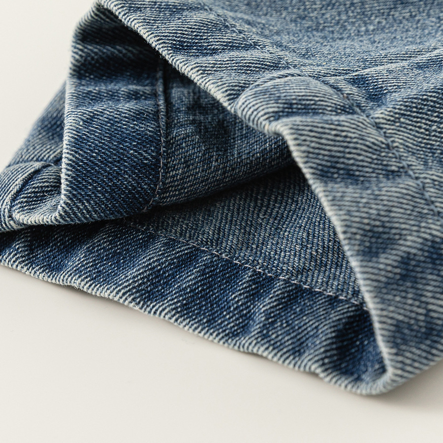 童裝秋季新品兒童褲子中大童長褲女孩子直筒褲男童水洗牛仔褲