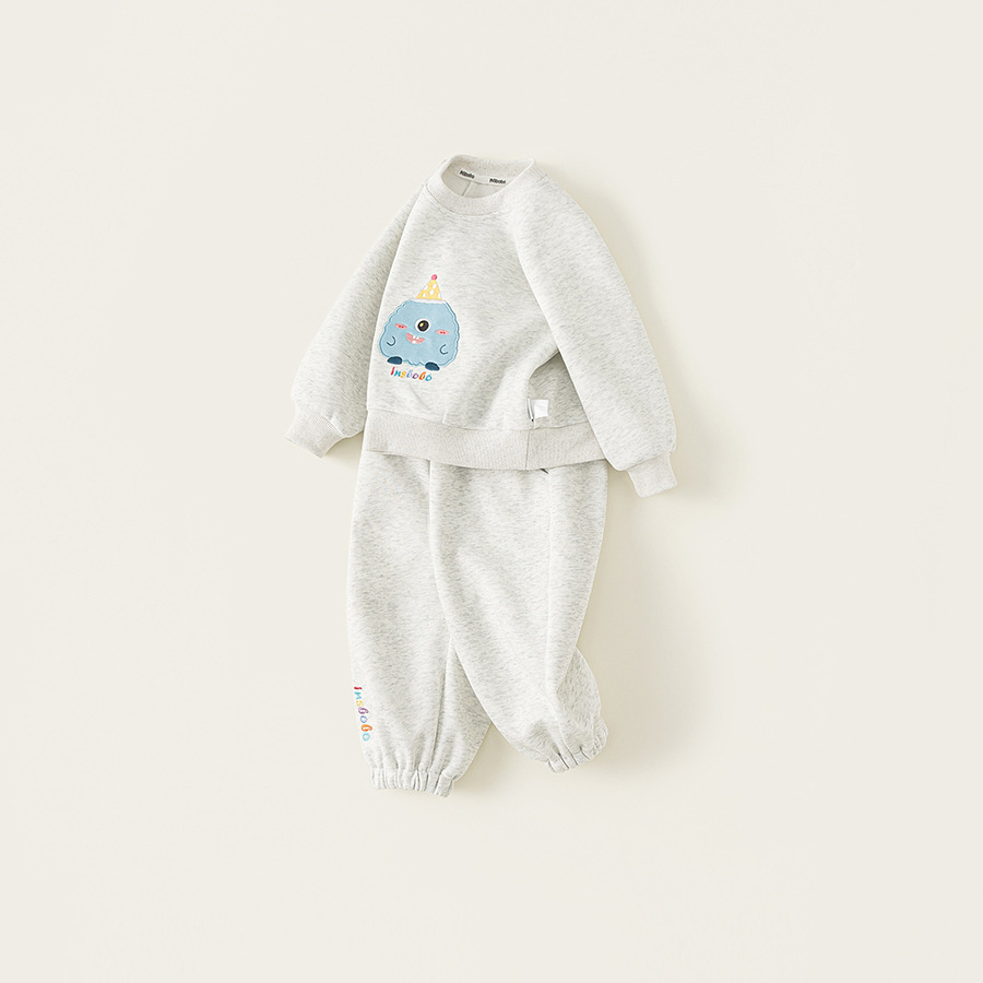 童裝兒童衛衣套裝新款女童寶寶卡通上衣男童衛褲兩件套