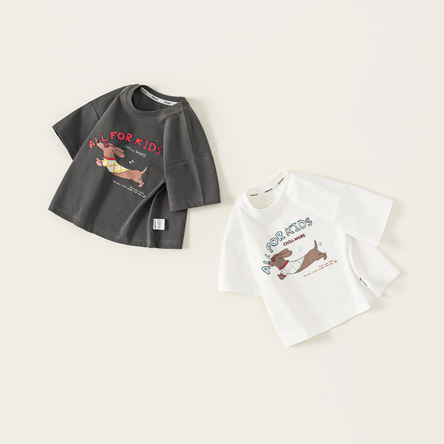 童裝男孩子夏款新品兒童上衣薄款男童短袖T恤圓領寶寶童裝