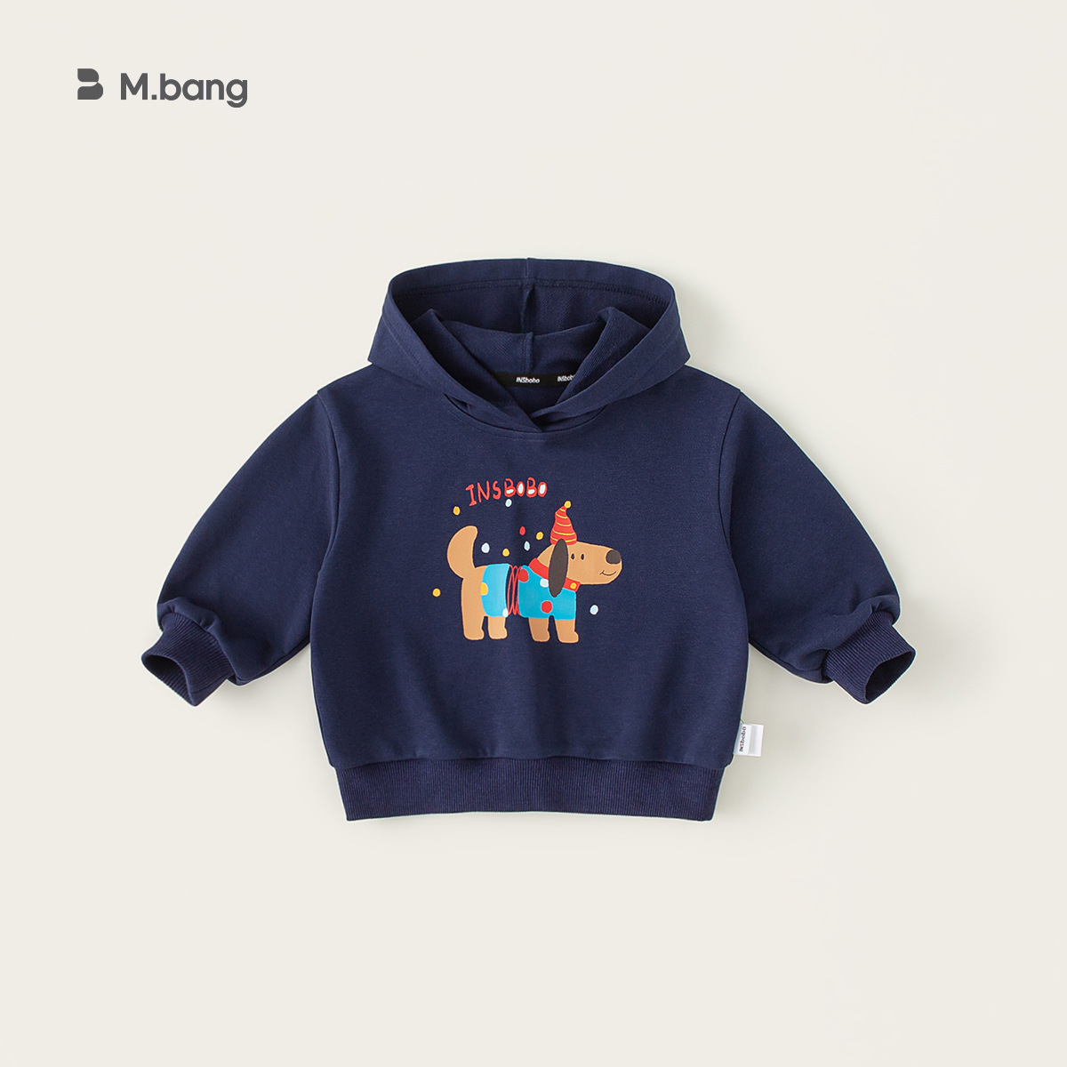 童裝兒童春款新品寬鬆長袖男童狗狗印花上衣女童連帽百搭衛衣