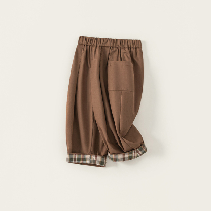 童裝男童褲子秋季新款兒童休閒褲女童褲子洋氣兒童衣服