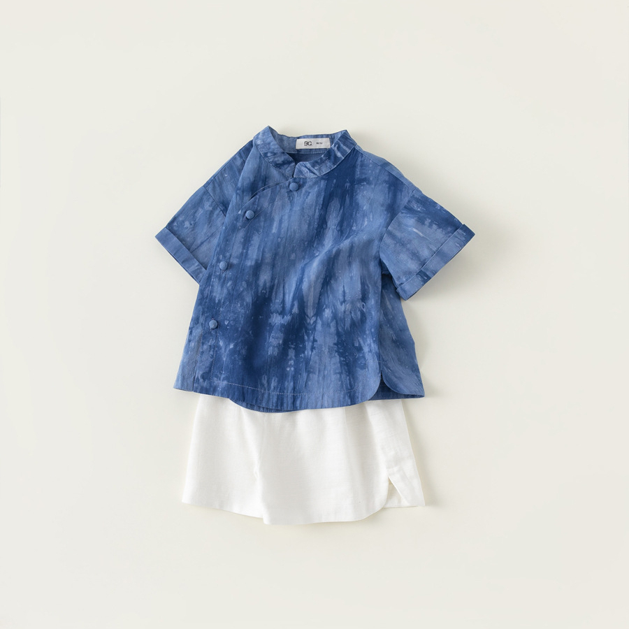 童裝男童套裝短袖夏季童裝兒童國風衣服短褲兩件套