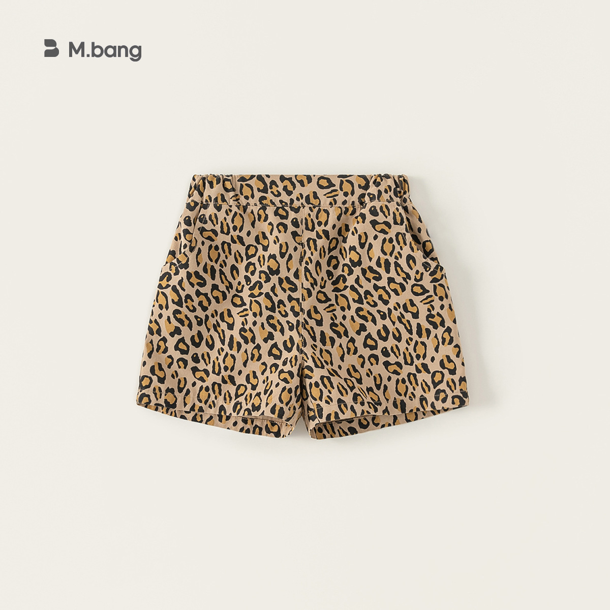 童裝女童夏季休閒短褲豹紋斑馬紋彩色圓點三色透氣速幹短褲