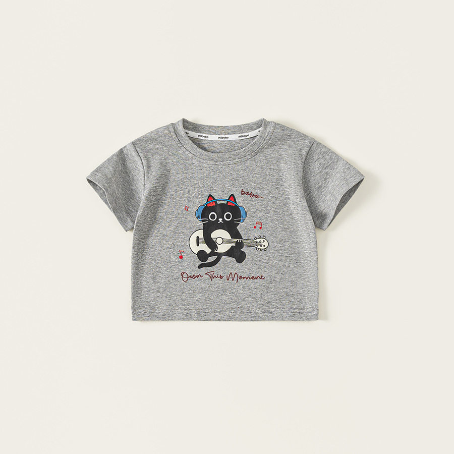 童裝男童短袖夏新款寶寶衣服寬鬆卡通兒童上衣女孩子T恤